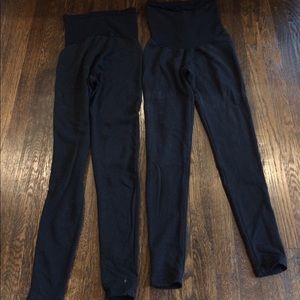 2 x Pea in the pod leggings black xs